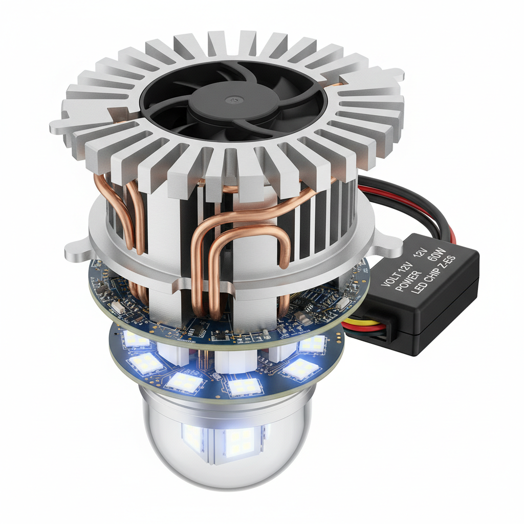 Ampoules LED H7 pour Phares de Voiture - 6000K