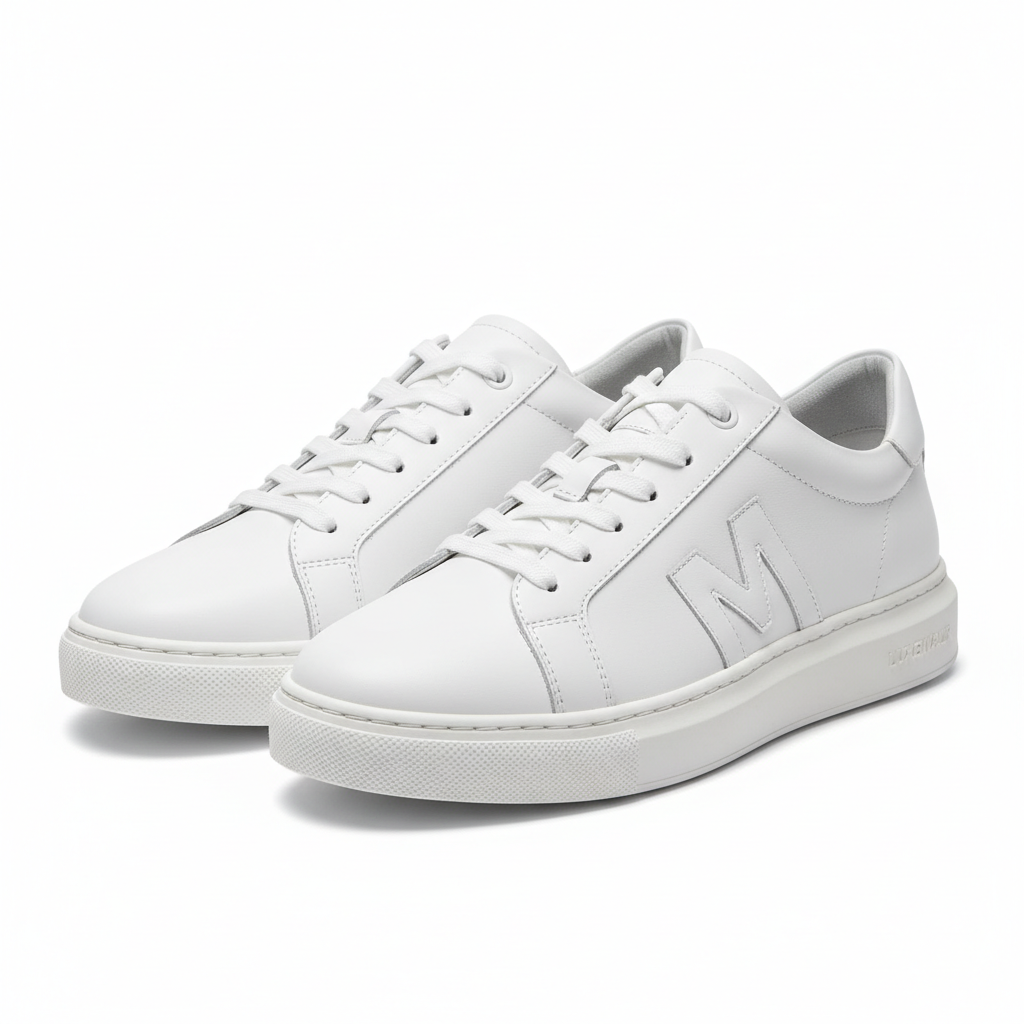 Baskets Blanches en Cuir - Unisexe