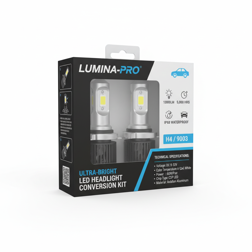 Ampoules LED H7 pour Phares de Voiture - 6000K