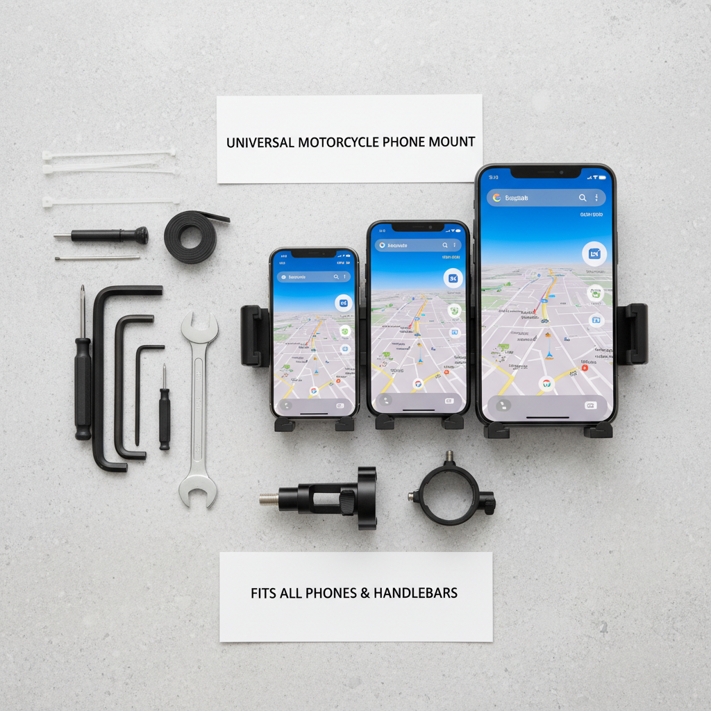 Support Smartphone Moto avec Chargeur USB - Étanche Rotation 360°