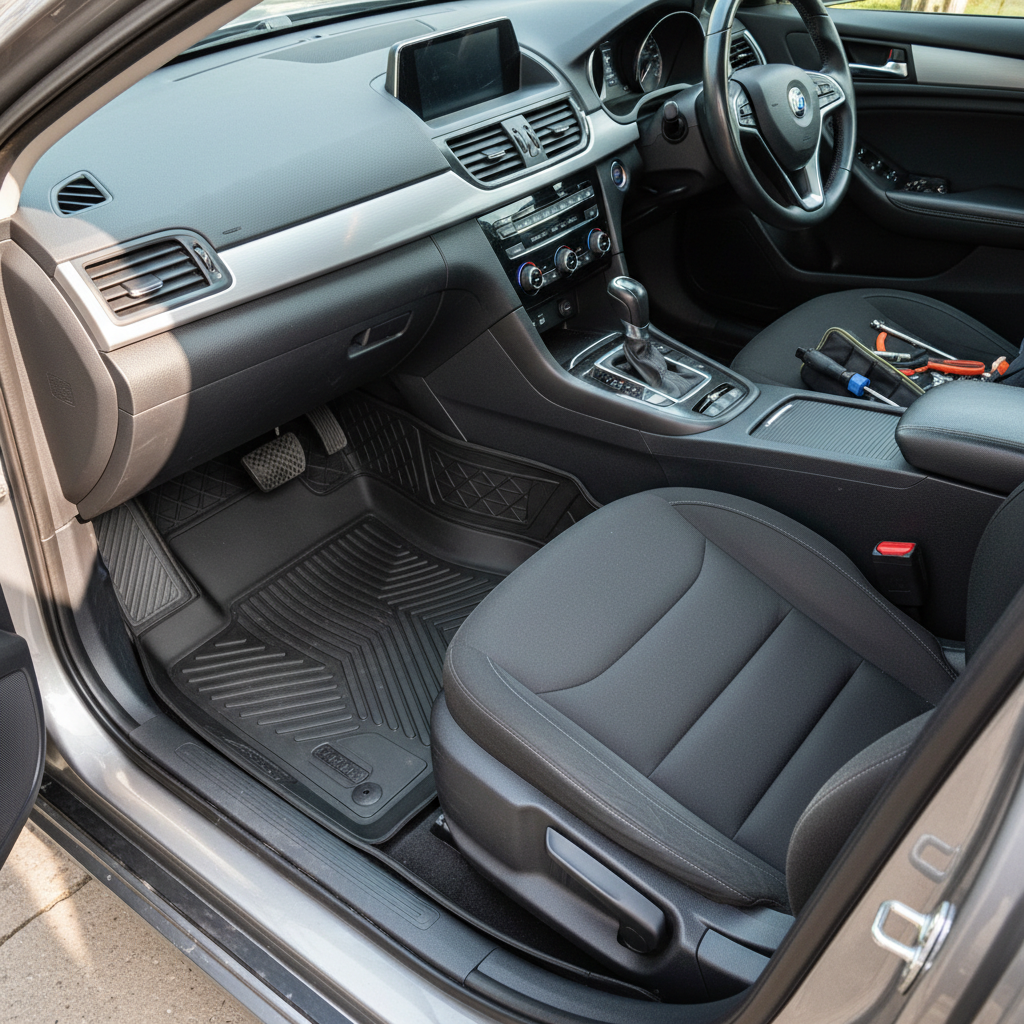 Tapis de Sol Voiture Universels - Caoutchouc Tout Temps