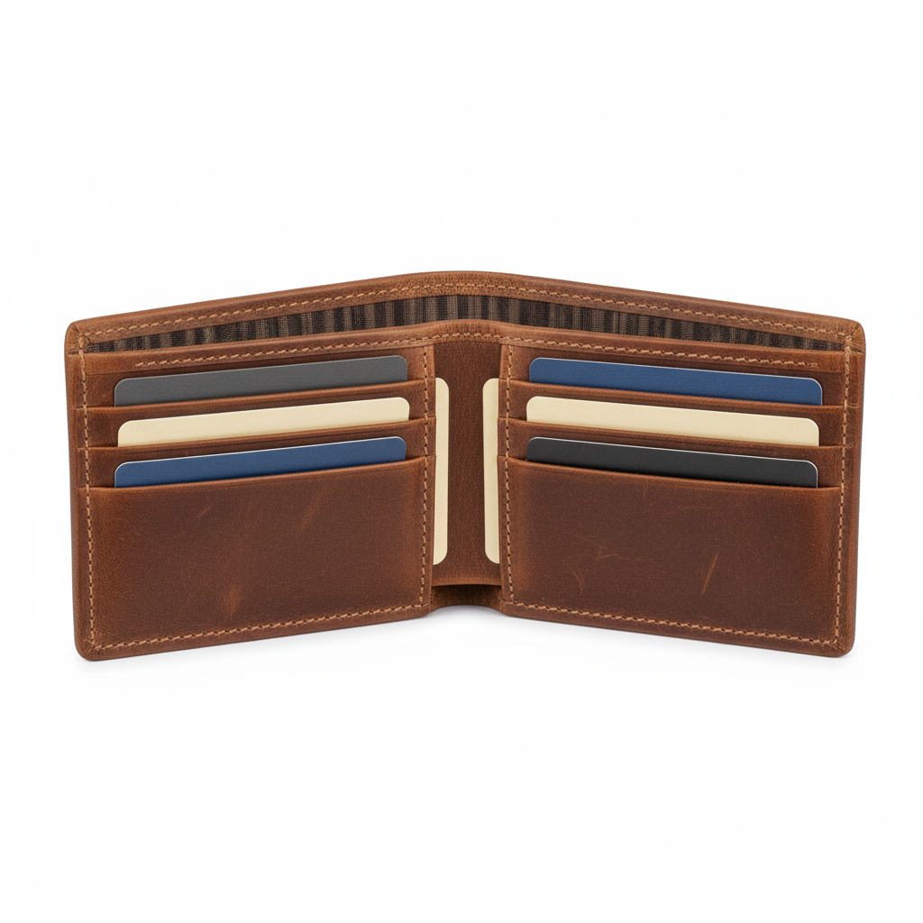 Portefeuille en Cuir Véritable pour Homme
