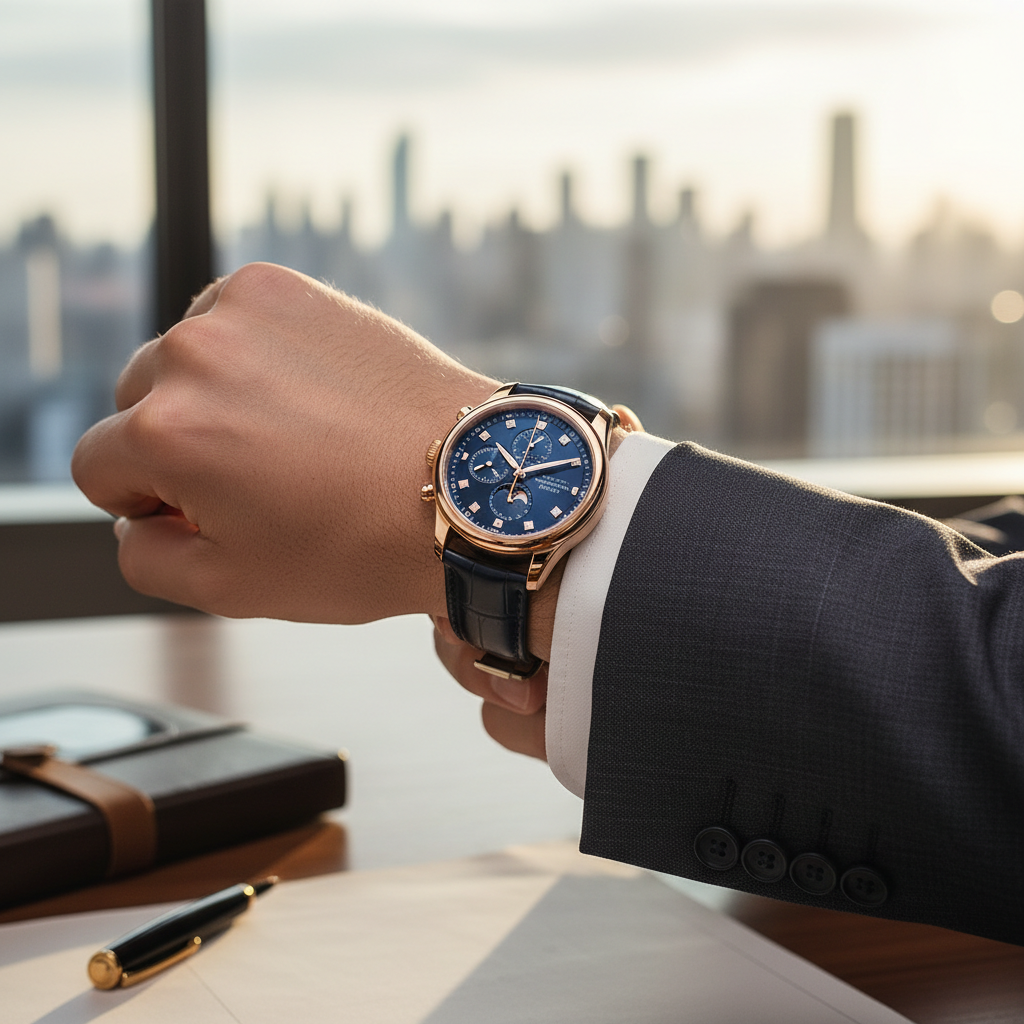 Montre Homme Chronographe - Acier Inoxydable