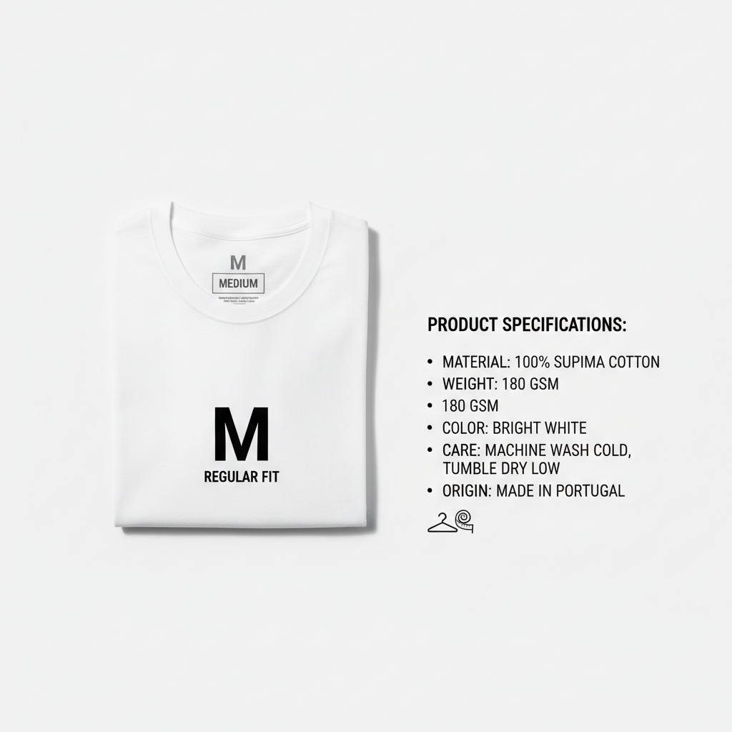 T-Shirt Basique en Coton Bio - Unisexe