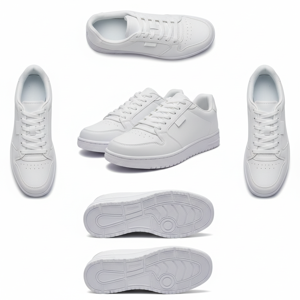 Baskets Blanches en Cuir - Unisexe