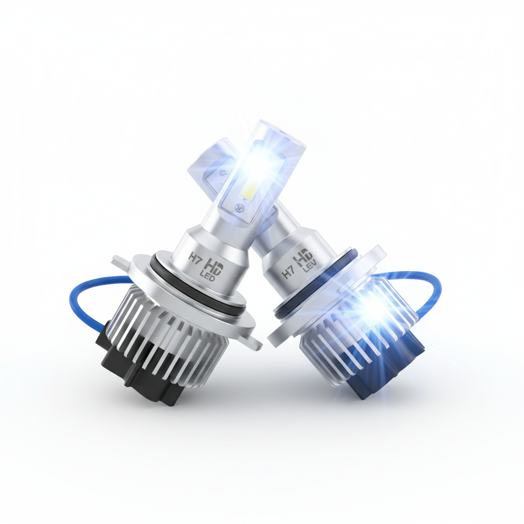 Ampoules LED H7 pour Phares de Voiture - 6000K