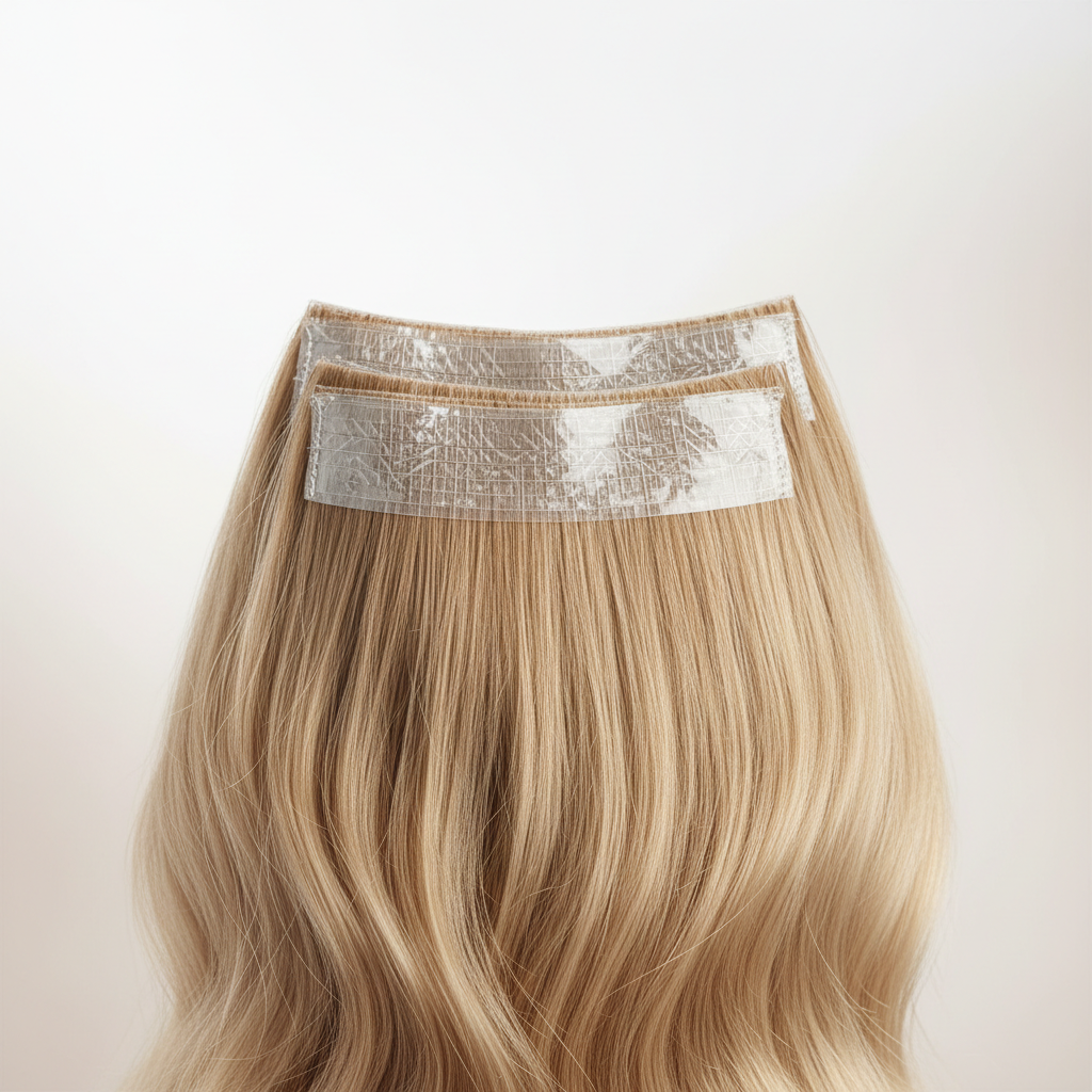 Extensions Tape Adhésives Invisibles - 20 Bandes Cheveux Remy