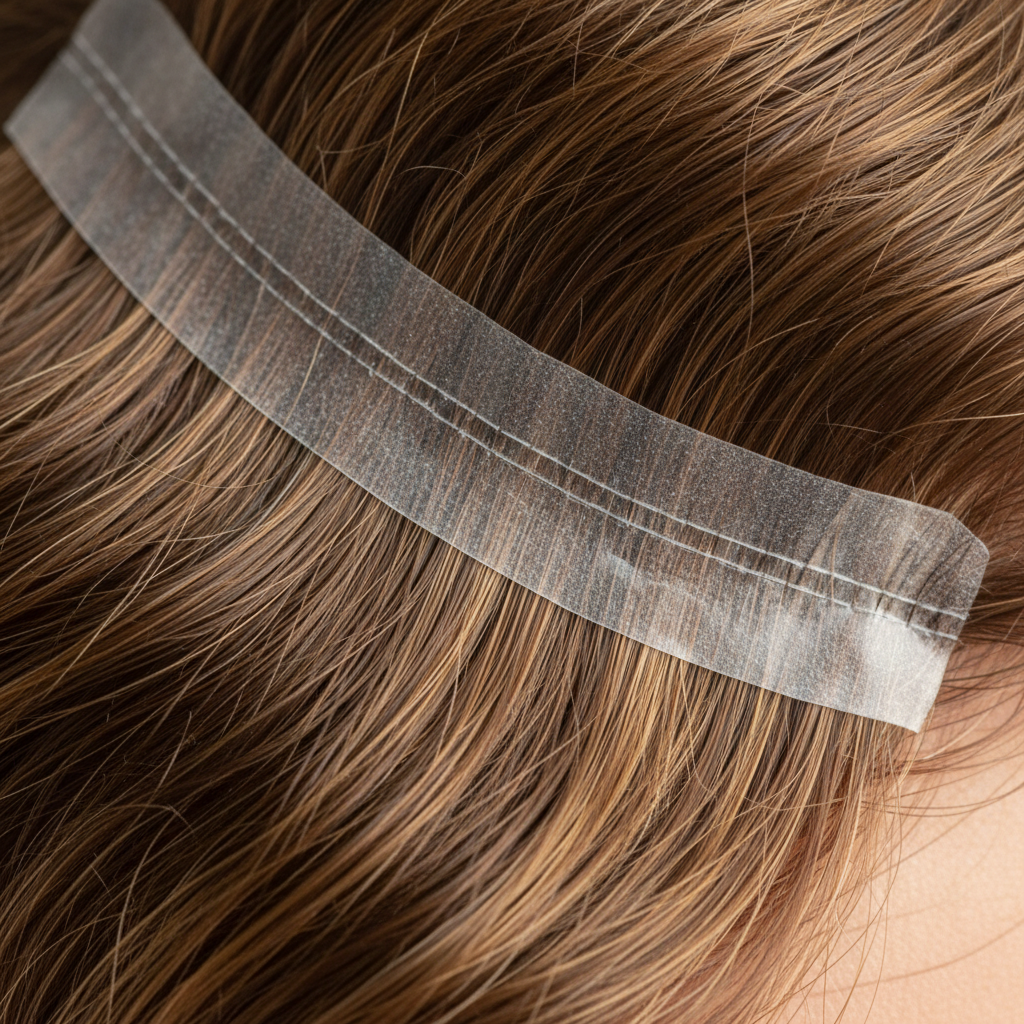 Extensions Tape Adhésives Invisibles - 20 Bandes Cheveux Remy