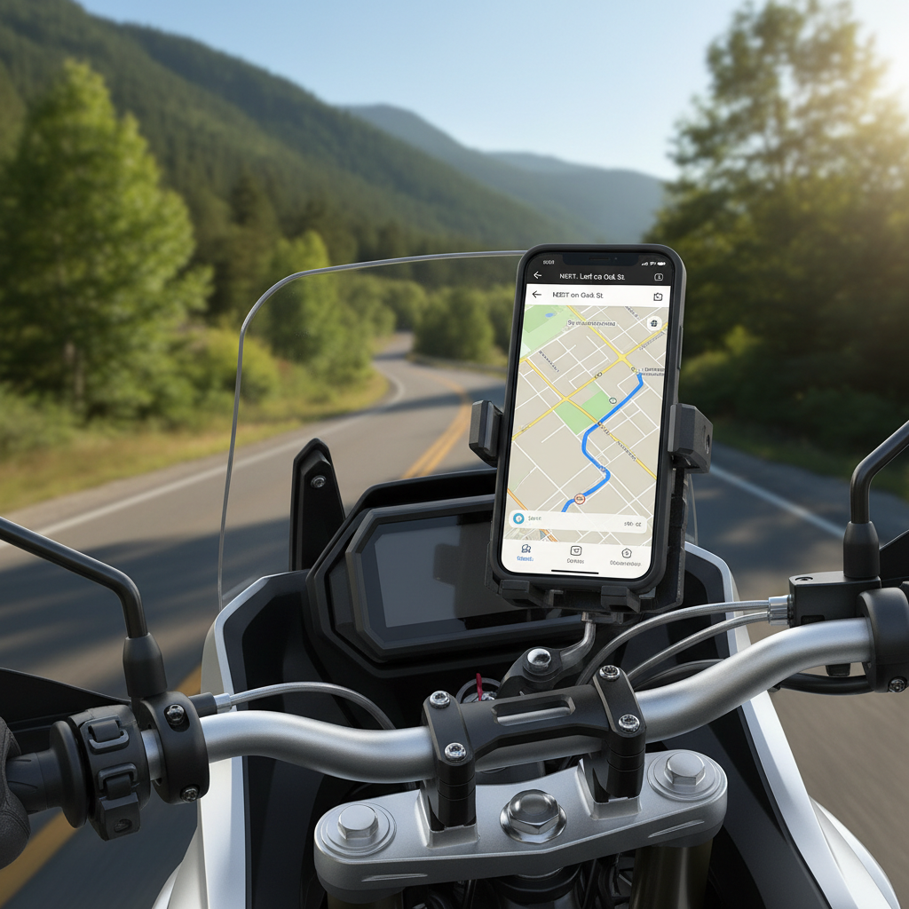 Support Smartphone Moto avec Chargeur USB - Étanche Rotation 360°