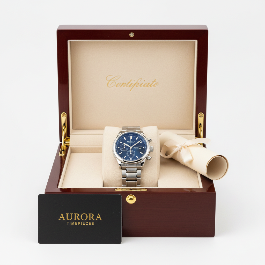 Montre Homme Chronographe - Acier Inoxydable