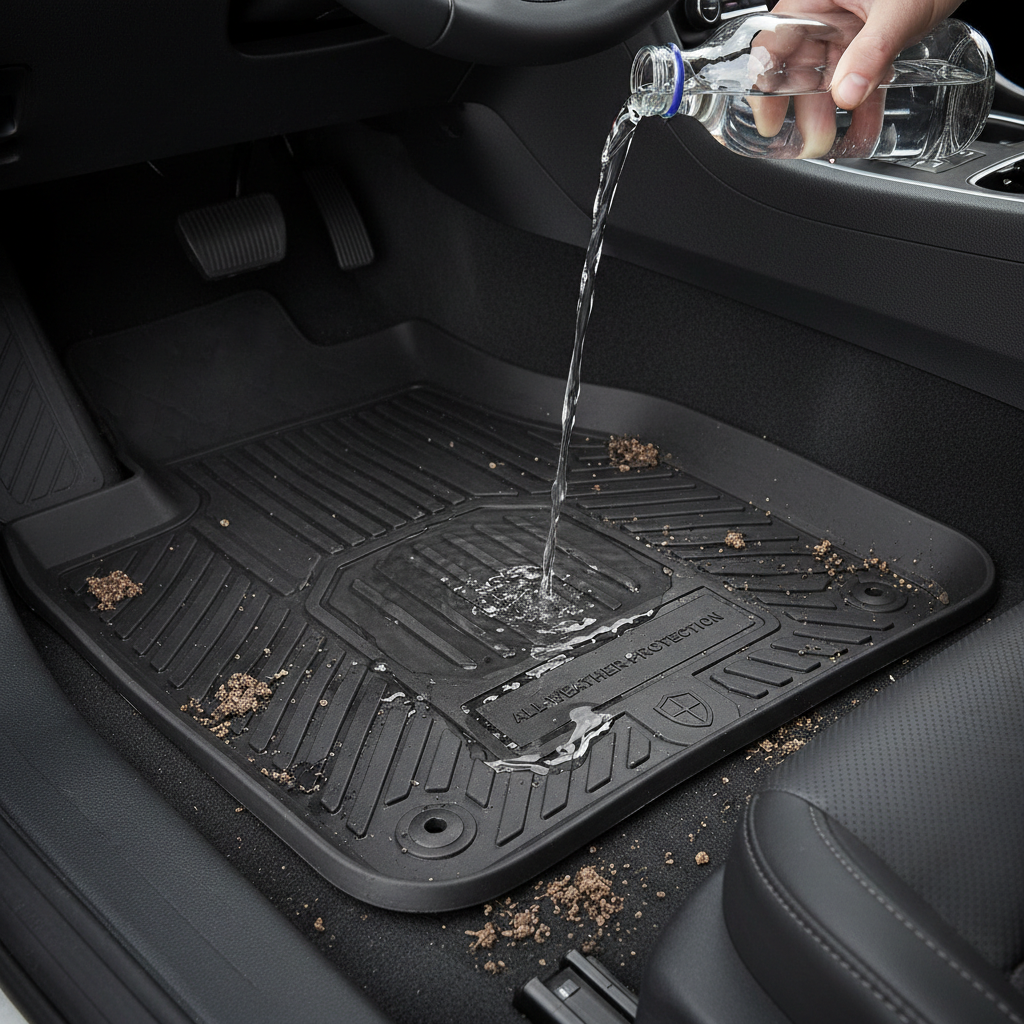 Tapis de Sol Voiture Universels - Caoutchouc Tout Temps