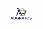 Logo commercial avec nom AUGRATOS avec logo disigne commercial vente en ligne 